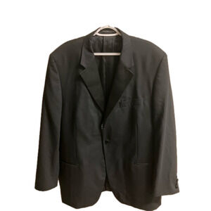 S Cohen‎ Performance Montreal Mens 100% Wool Blazer Sport Coat 50T Tall Black